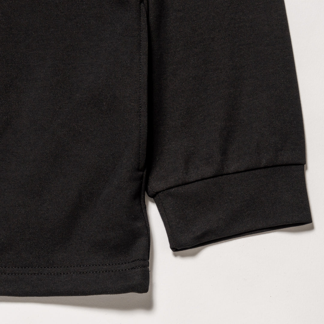 PLAY MOCKNECK L/TEE, BLACK
