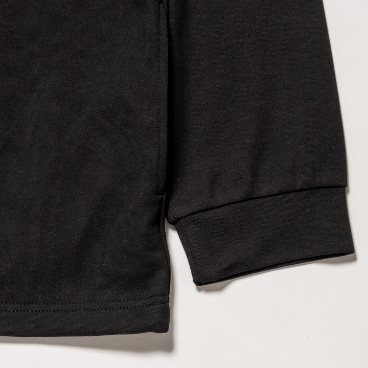 PLAY MOCKNECK L/TEE, BLACK