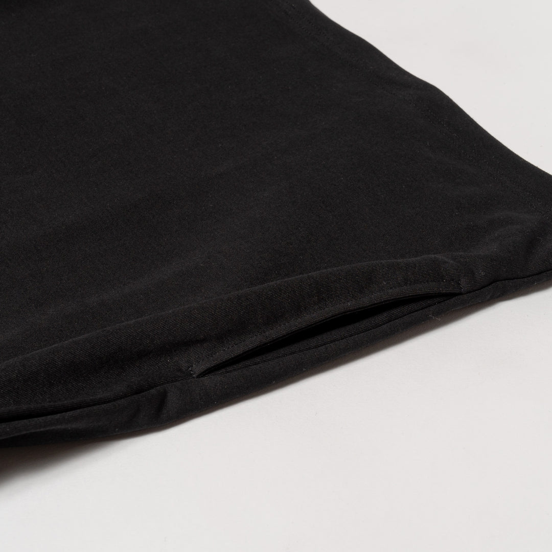 PLAY MOCKNECK L/TEE, BLACK