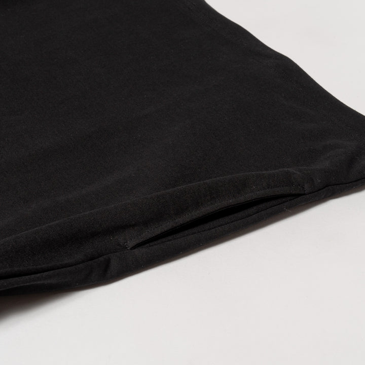 PLAY MOCKNECK L/TEE, BLACK