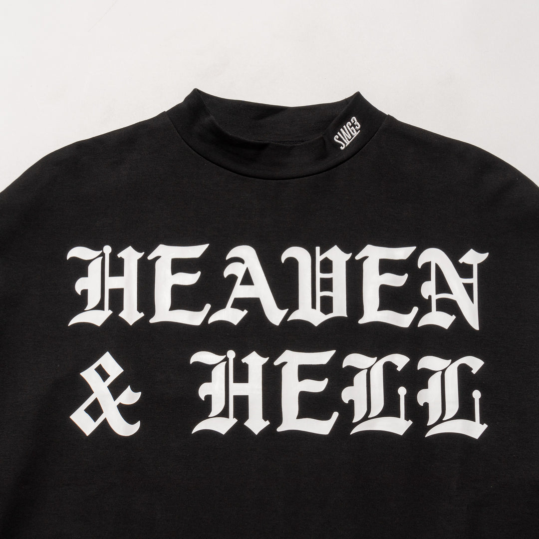 H&H PUNCH MOCKNECK L/TEE, BLACK