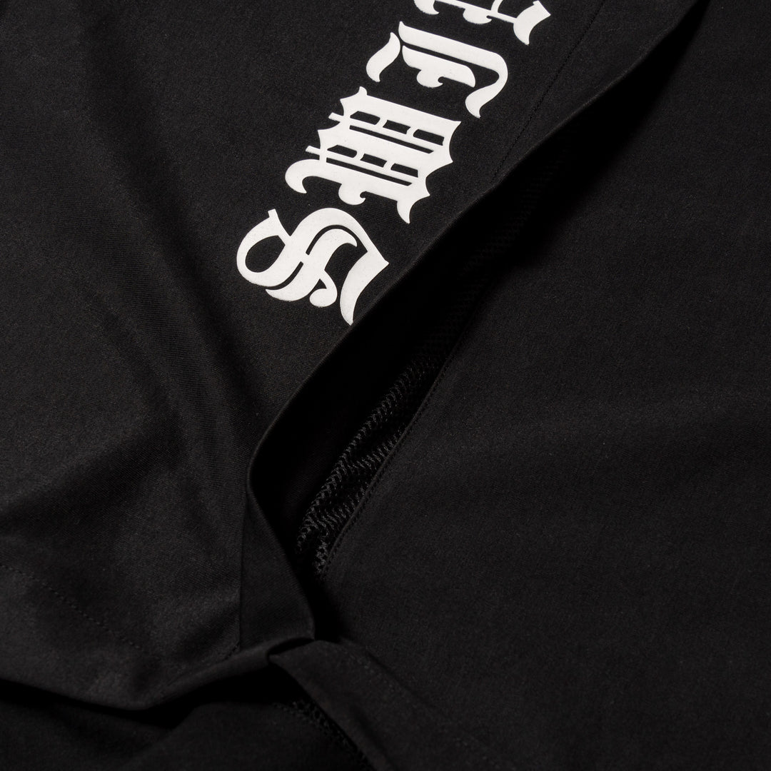 H&H PUNCH MOCKNECK L/TEE, BLACK