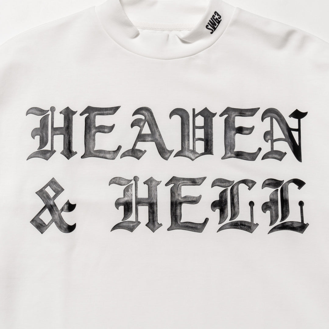 H&H PUNCH MOCKNECK L/TEE, WHITE