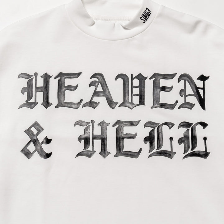 H&H PUNCH MOCKNECK L/TEE, WHITE