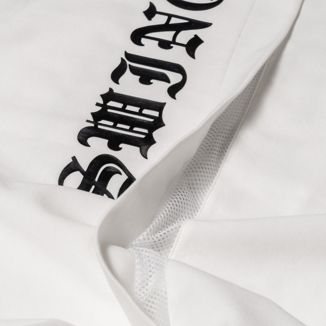 H&H PUNCH MOCKNECK L/TEE, WHITE