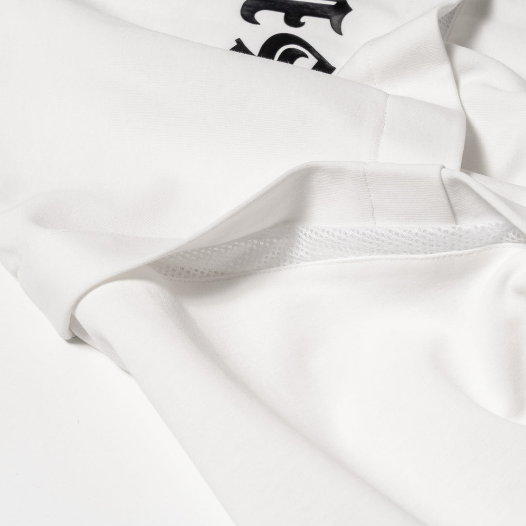 H&H PUNCH MOCKNECK L/TEE, WHITE