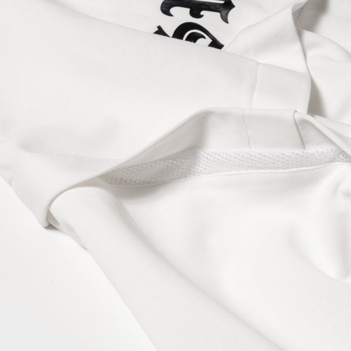 H&H PUNCH MOCKNECK L/TEE, WHITE