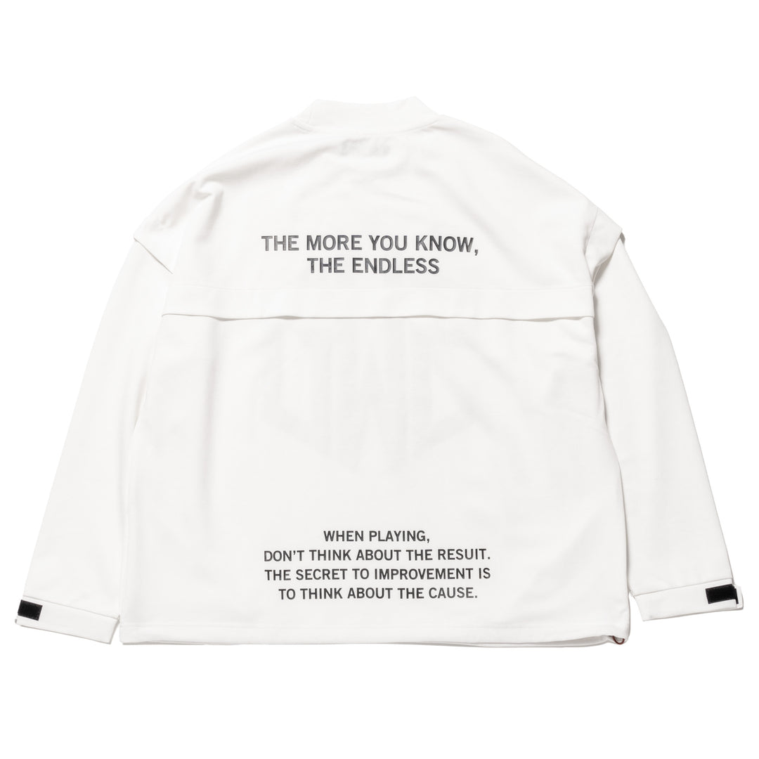 SWG PUNCH MOCKNECK L/TEE, WHITE
