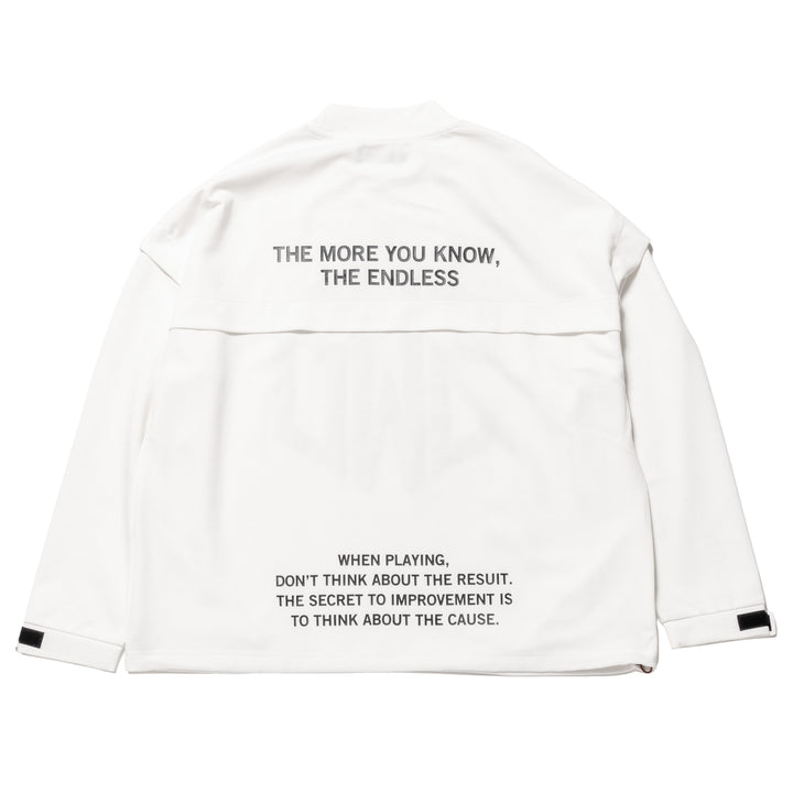 SWG PUNCH MOCKNECK L/TEE, WHITE