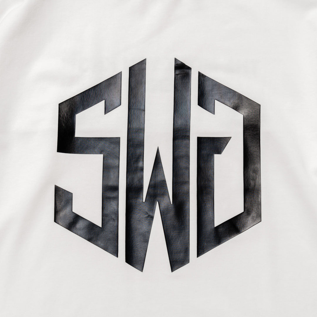 SWG PUNCH MOCKNECK L/TEE, WHITE