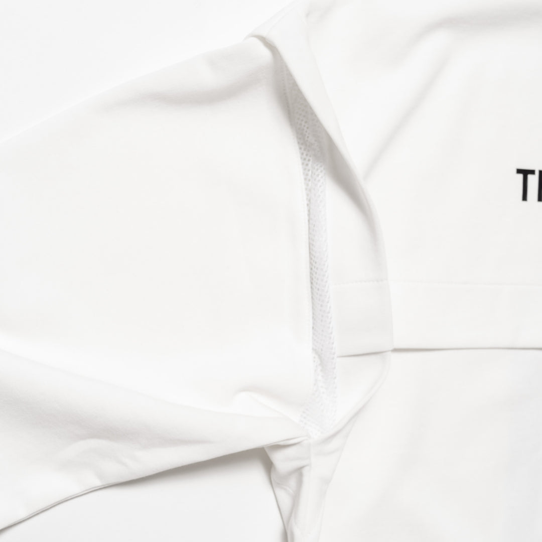 SWG PUNCH MOCKNECK L/TEE, WHITE