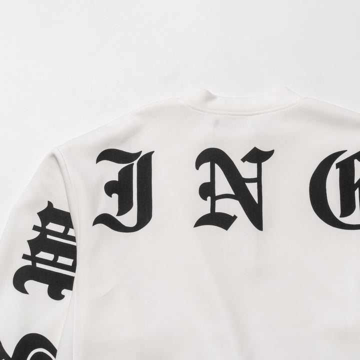 HALF ZIP SWEAT PO, WHITE