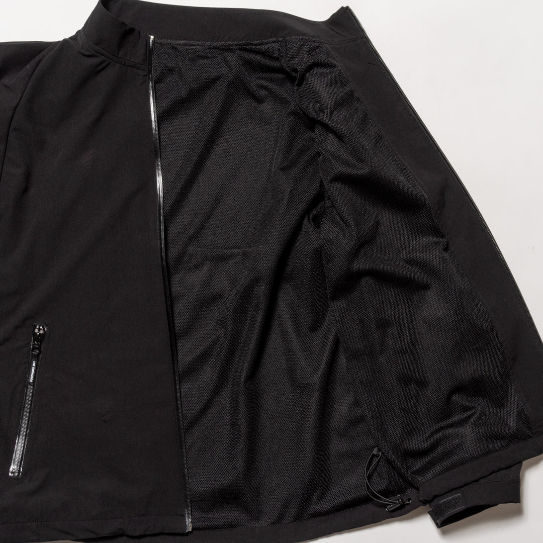 STRETCH NYLON JK, BLACK