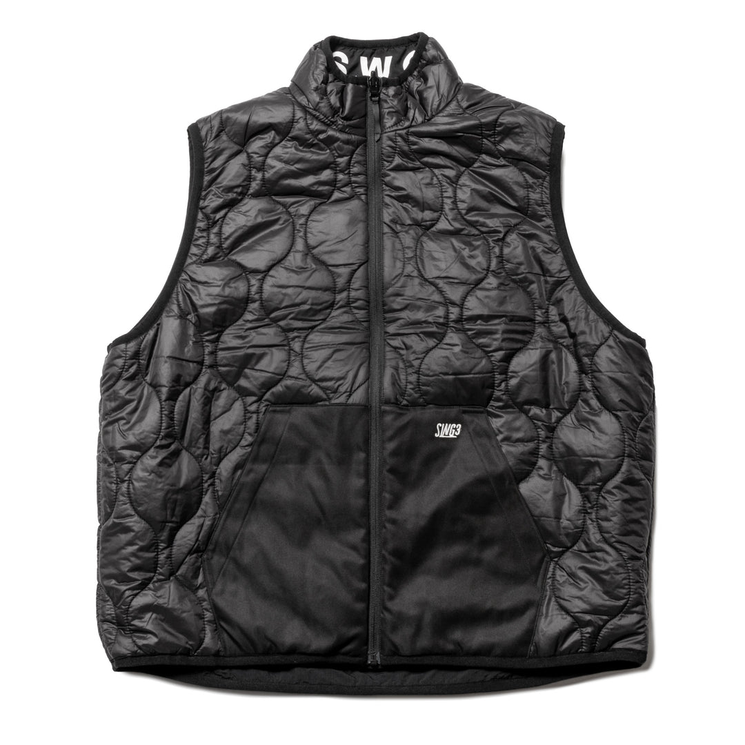 QUILT REVERSIBLE VT, BLACK