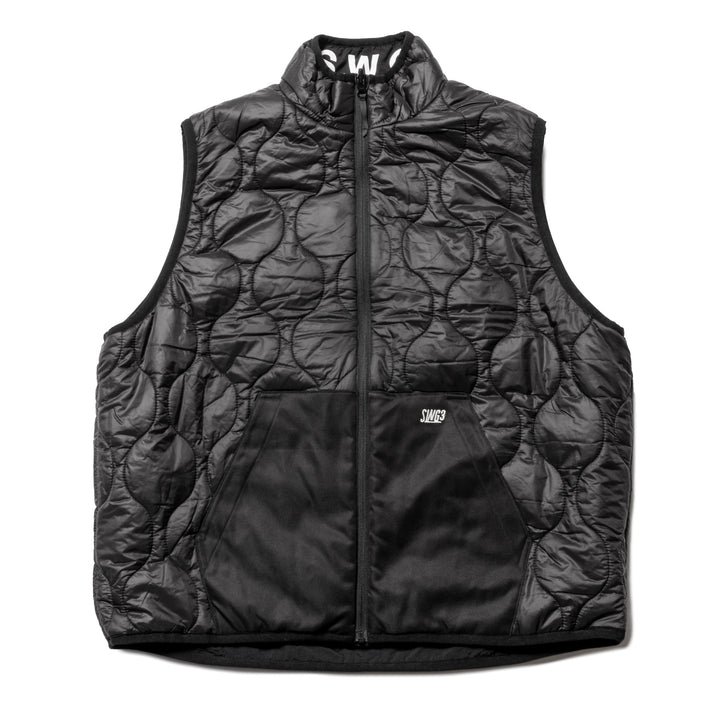 QUILT REVERSIBLE VT, BLACK