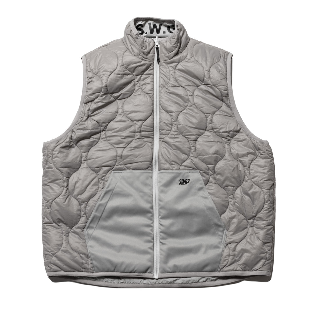 QUILT REVERSIBLE VT, L.GRAY
