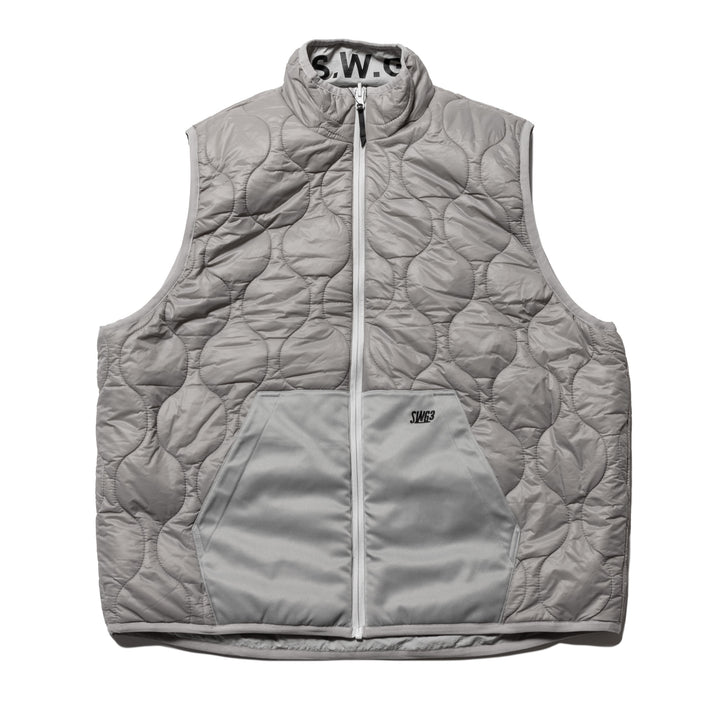 QUILT REVERSIBLE VT, L.GRAY