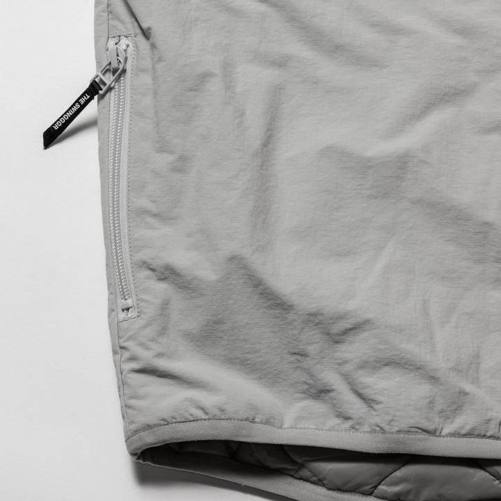 QUILT REVERSIBLE VT, L.GRAY