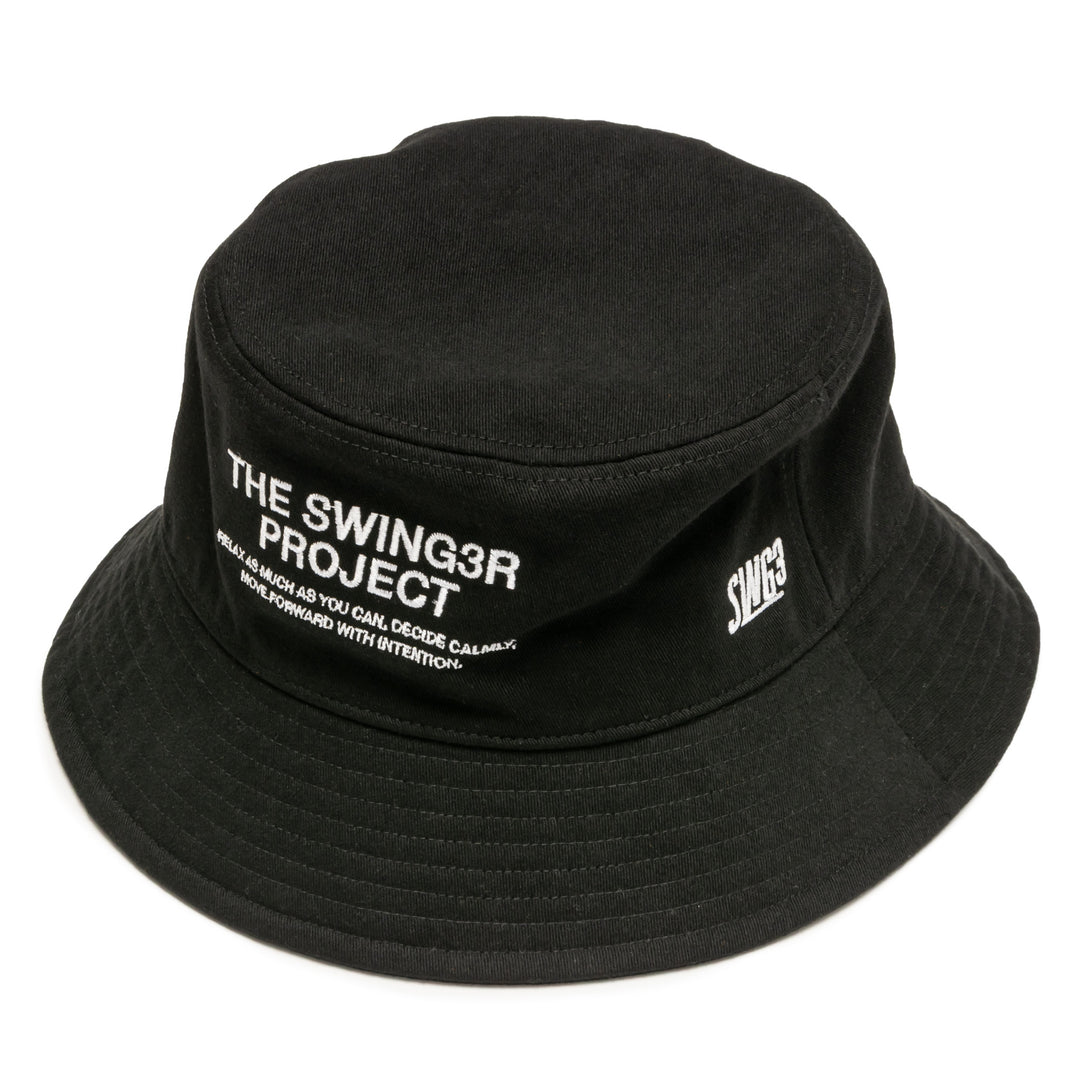 SWG PROJECT BUCKET HAT, BLACK