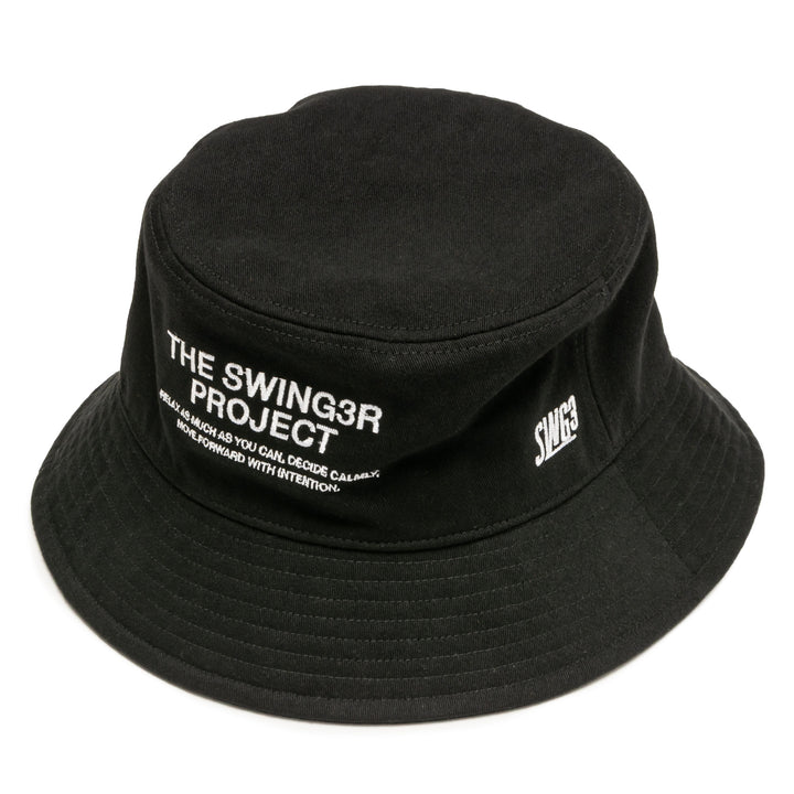 SWG PROJECT BUCKET HAT, BLACK