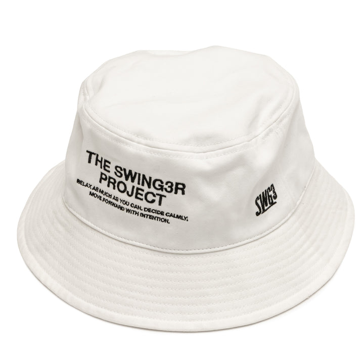 SWG PROJECT BUCKET HAT, WHITE