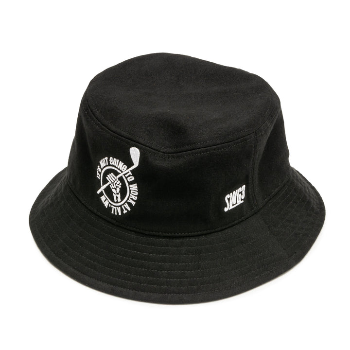 RETRY CLUB BUCKET HAT, BLACK