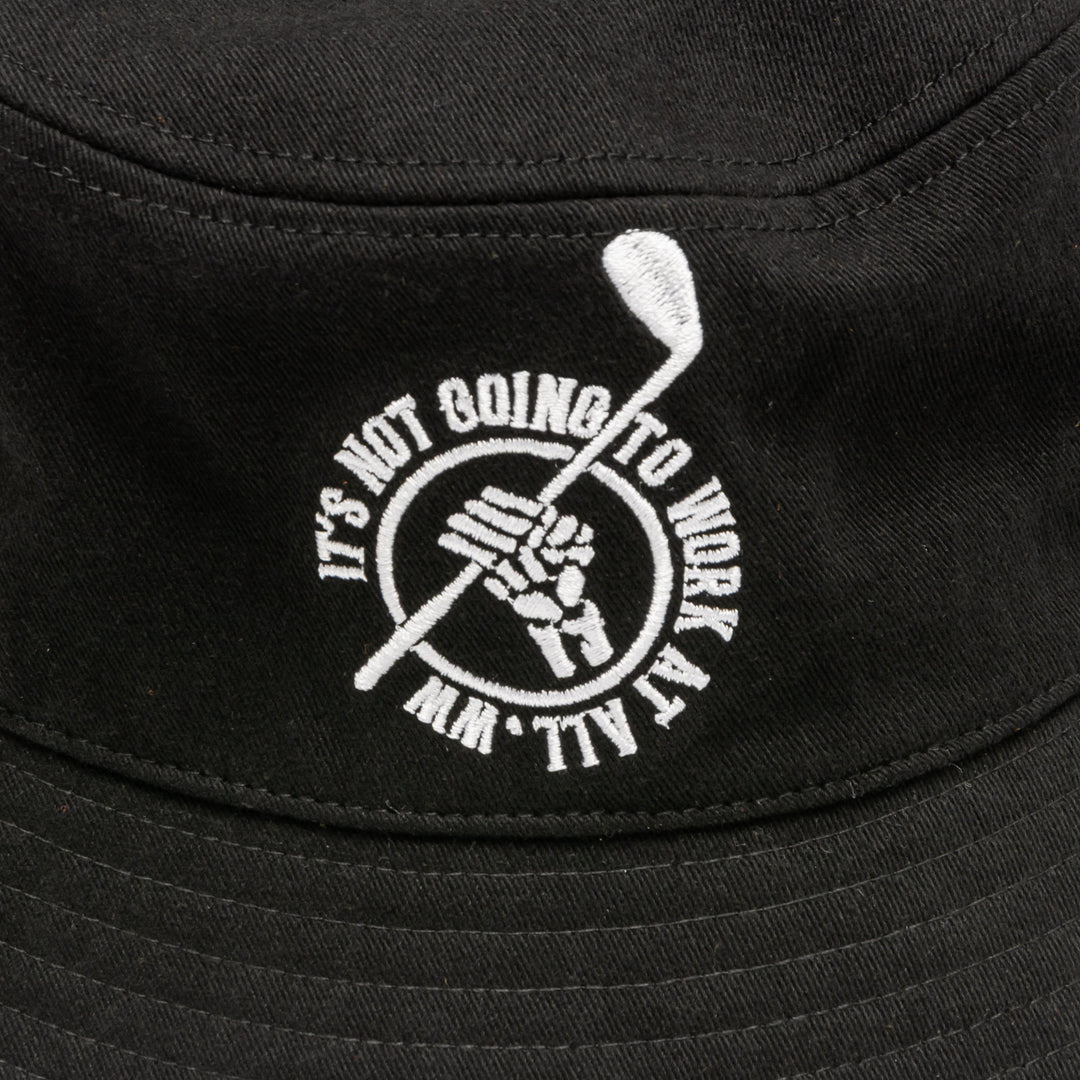 RETRY CLUB BUCKET HAT, BLACK