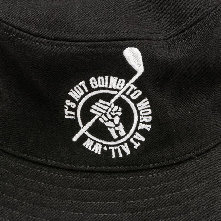 RETRY CLUB BUCKET HAT, BLACK