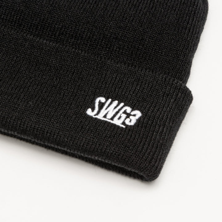 SWG3 KNITCAP, BLACK