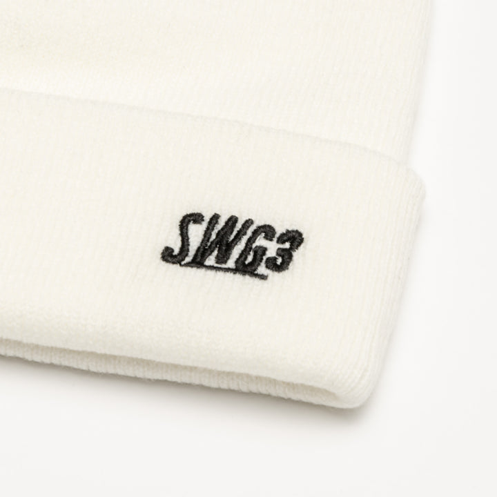 SWG3 KNITCAP, WHITE