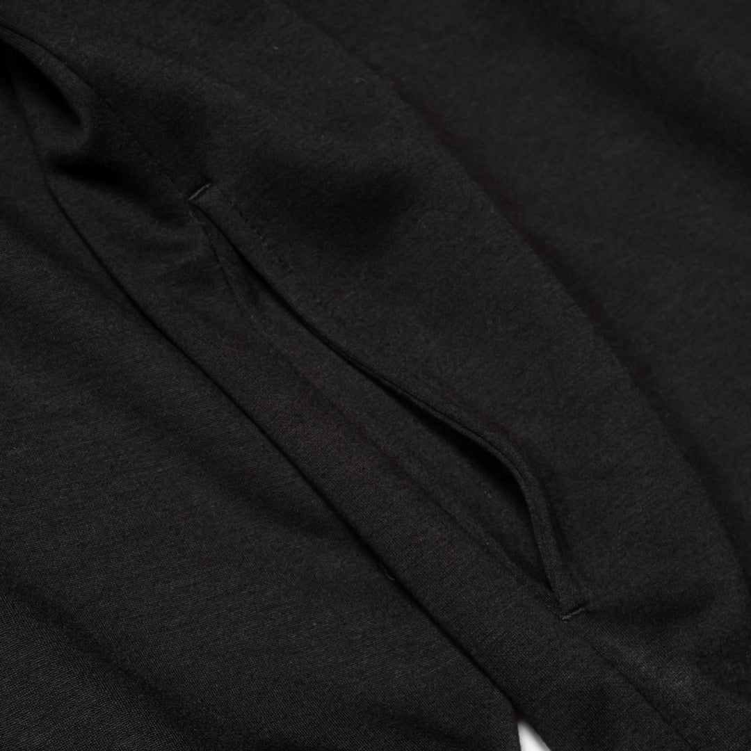 SWG3 MOCK NECK L/TEE, BLACK