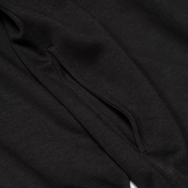 SWG3 MOCK NECK L/TEE, BLACK