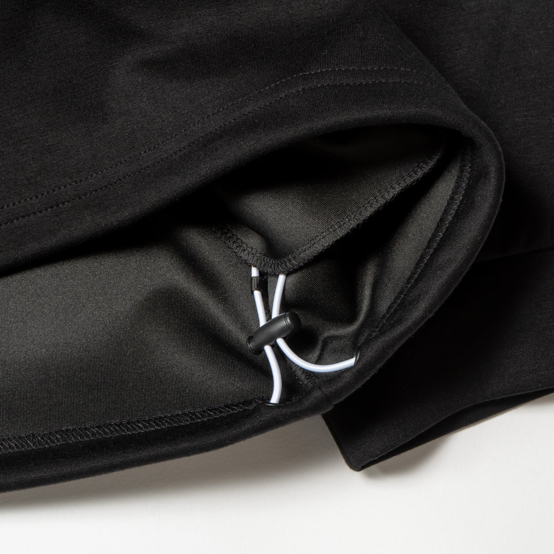 RETRY CLUB MOCK NECK L/TEE, BLACK