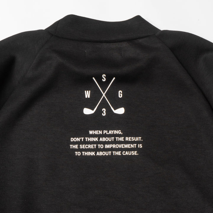 RETRY CLUB MOCK NECK L/TEE, BLACK