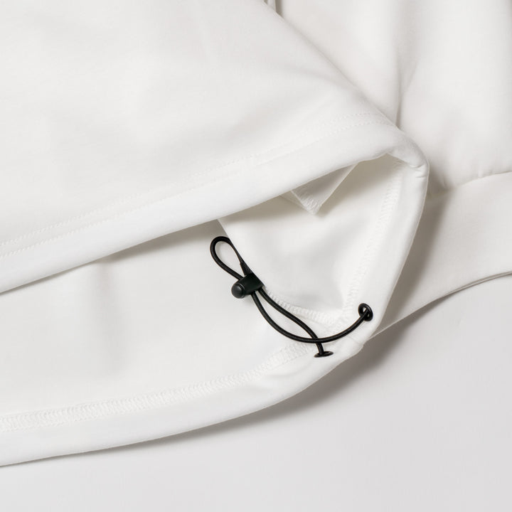 RETRY CLUB MOCK NECK L/TEE, WHITE