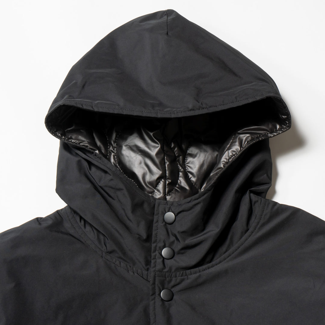 NYLON REVERSIBLE HOOD JACKET, BLACKxBLACK