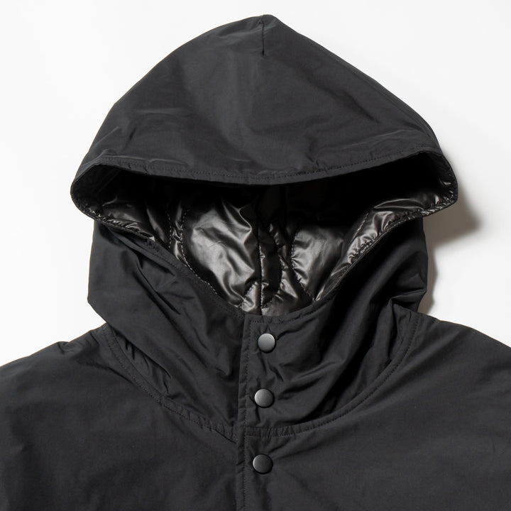 NYLON REVERSIBLE HOOD JACKET, BLACKxBLACK