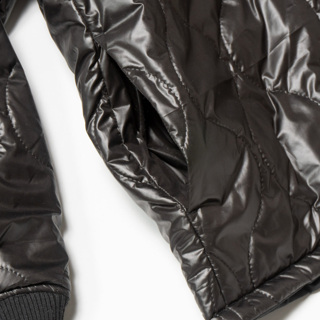 NYLON REVERSIBLE HOOD JACKET, BLACKxBLACK