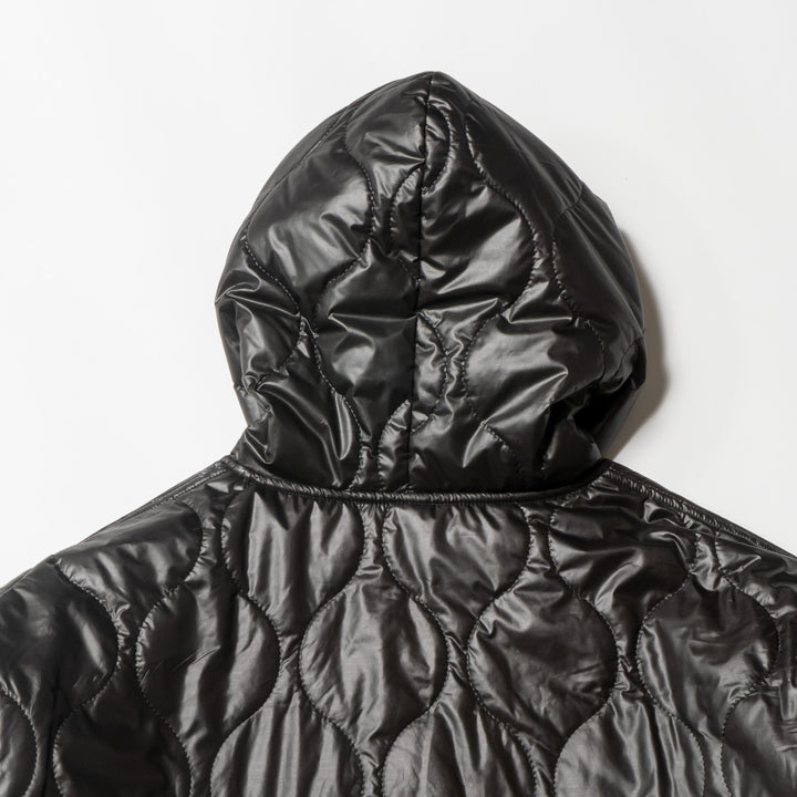 NYLON REVERSIBLE HOOD JACKET, BLACKxBLACK