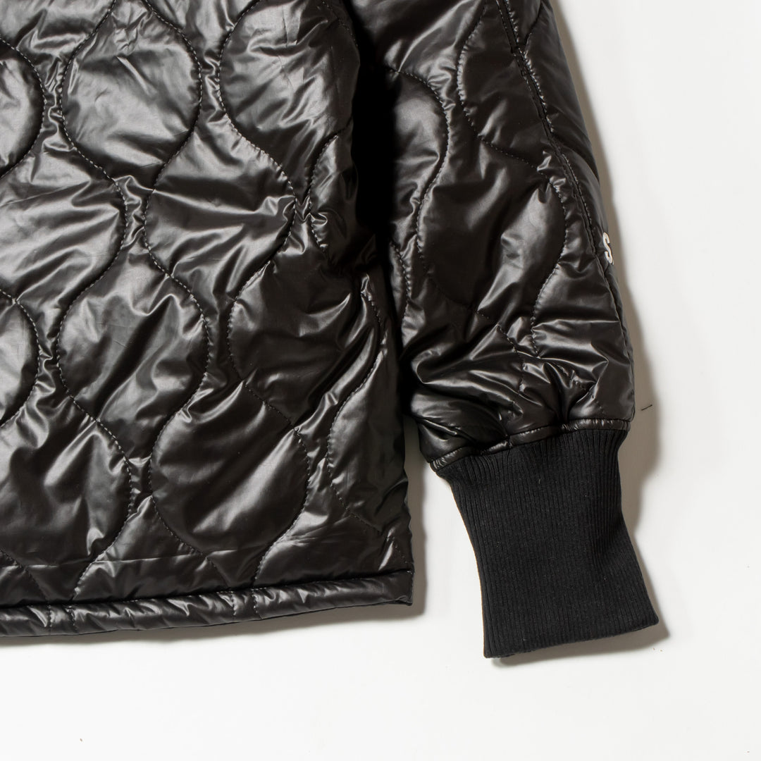 NYLON REVERSIBLE HOOD JACKET, BLACKxBLACK