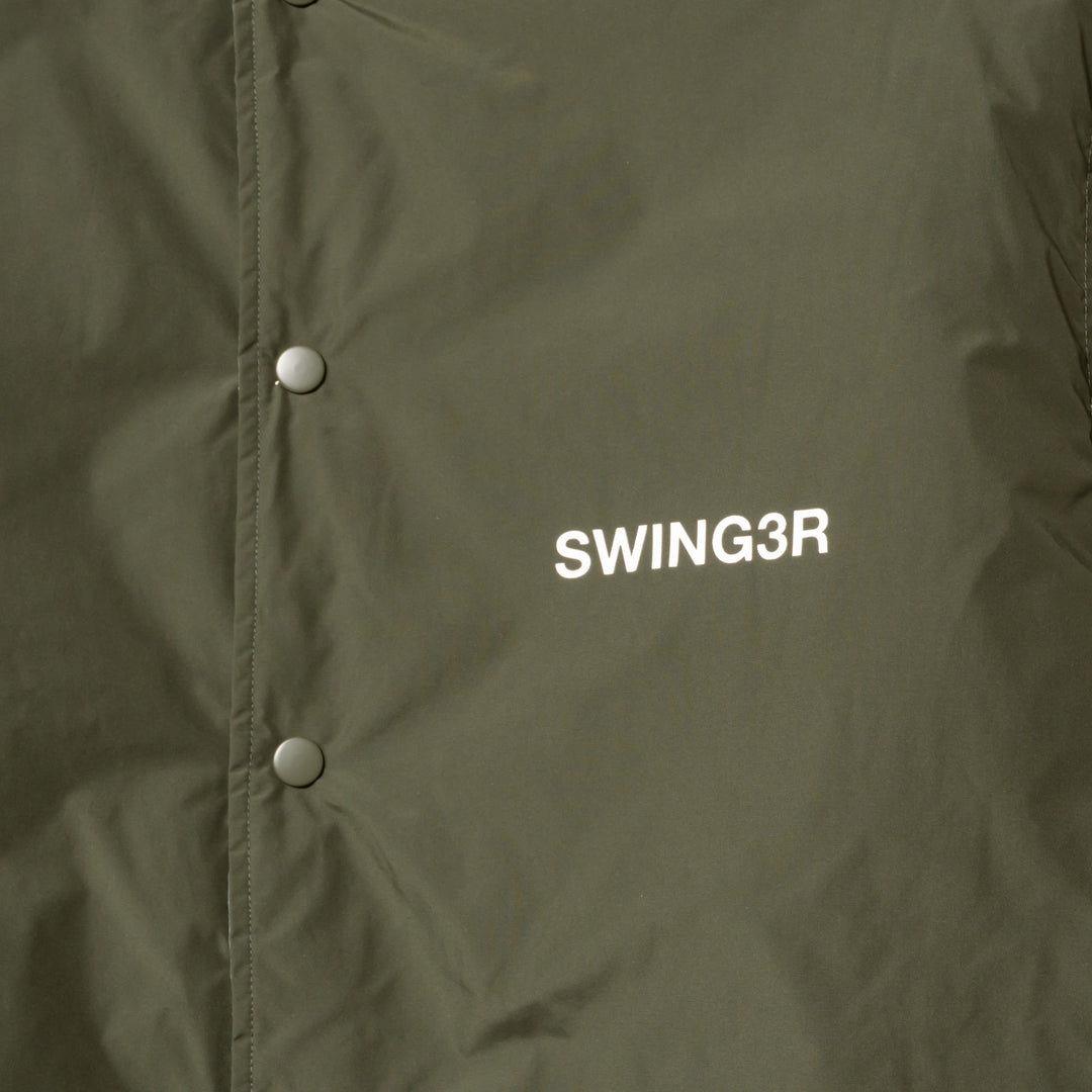 NYLON REVERSIBLE HOOD JACKET, KHAKIxGRAY