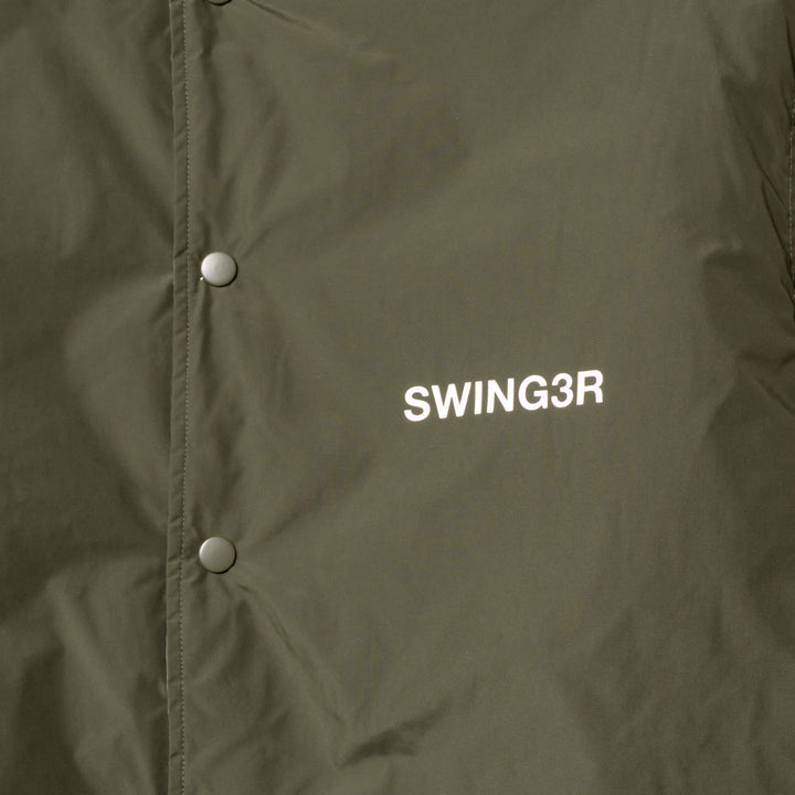 NYLON REVERSIBLE HOOD JACKET, KHAKIxGRAY