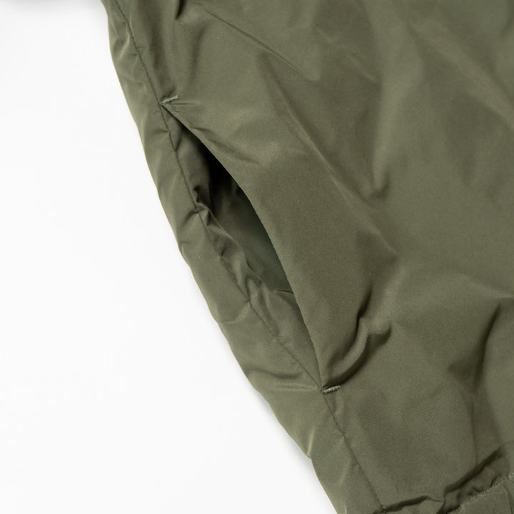 NYLON REVERSIBLE HOOD JACKET, KHAKIxGRAY