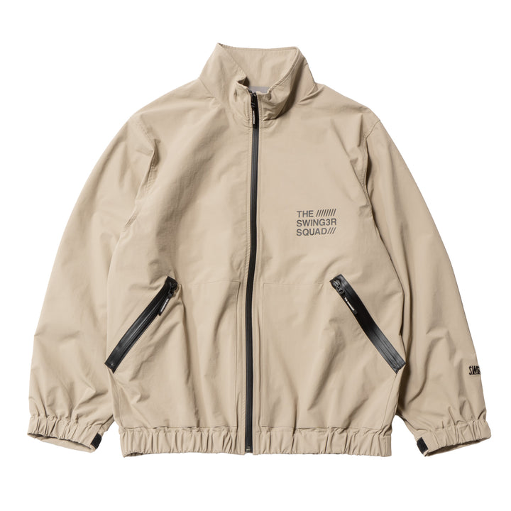NYLON TRACK JACKET, BEIGE