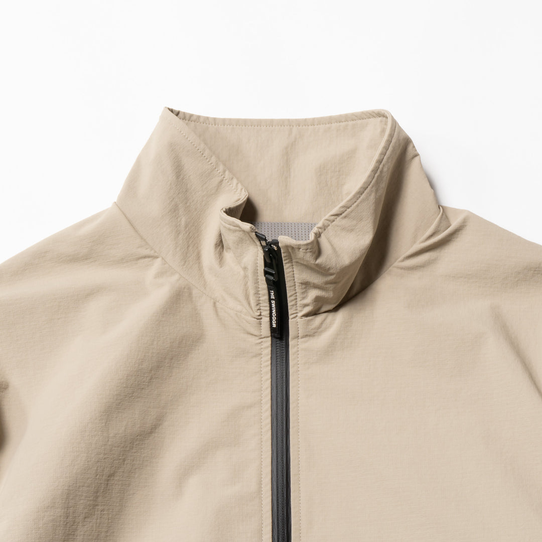 NYLON TRACK JACKET, BEIGE