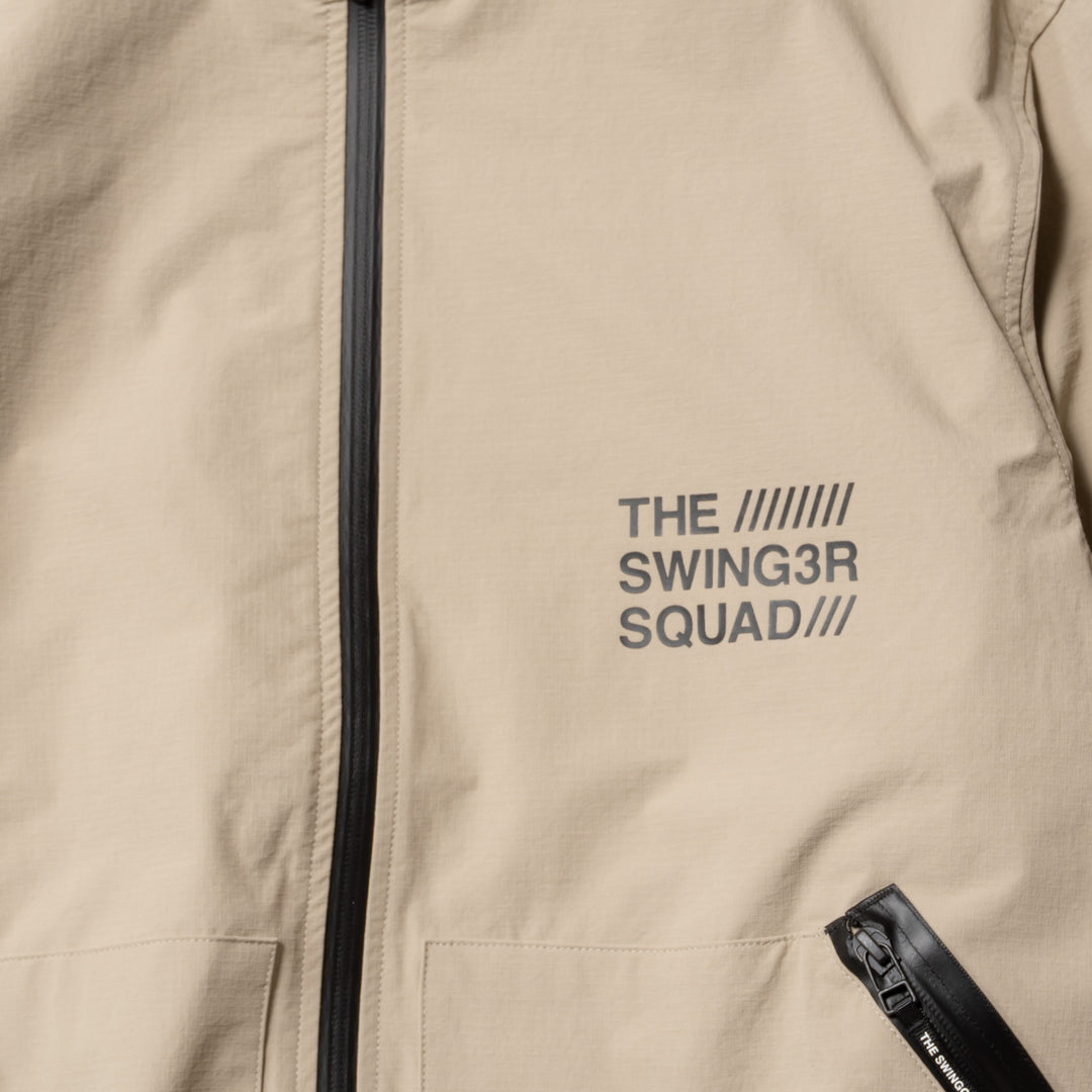 NYLON TRACK JACKET, BEIGE