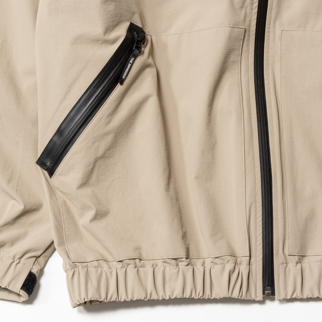 NYLON TRACK JACKET, BEIGE