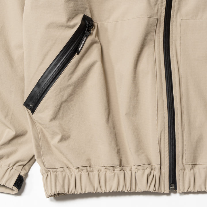 NYLON TRACK JACKET, BEIGE