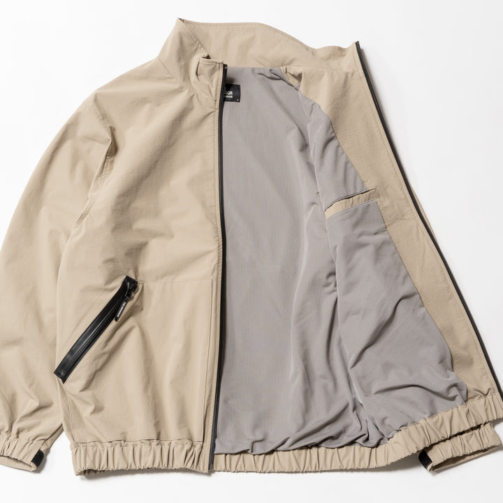 NYLON TRACK JACKET, BEIGE
