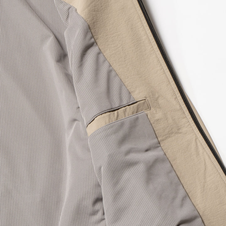 NYLON TRACK JACKET, BEIGE